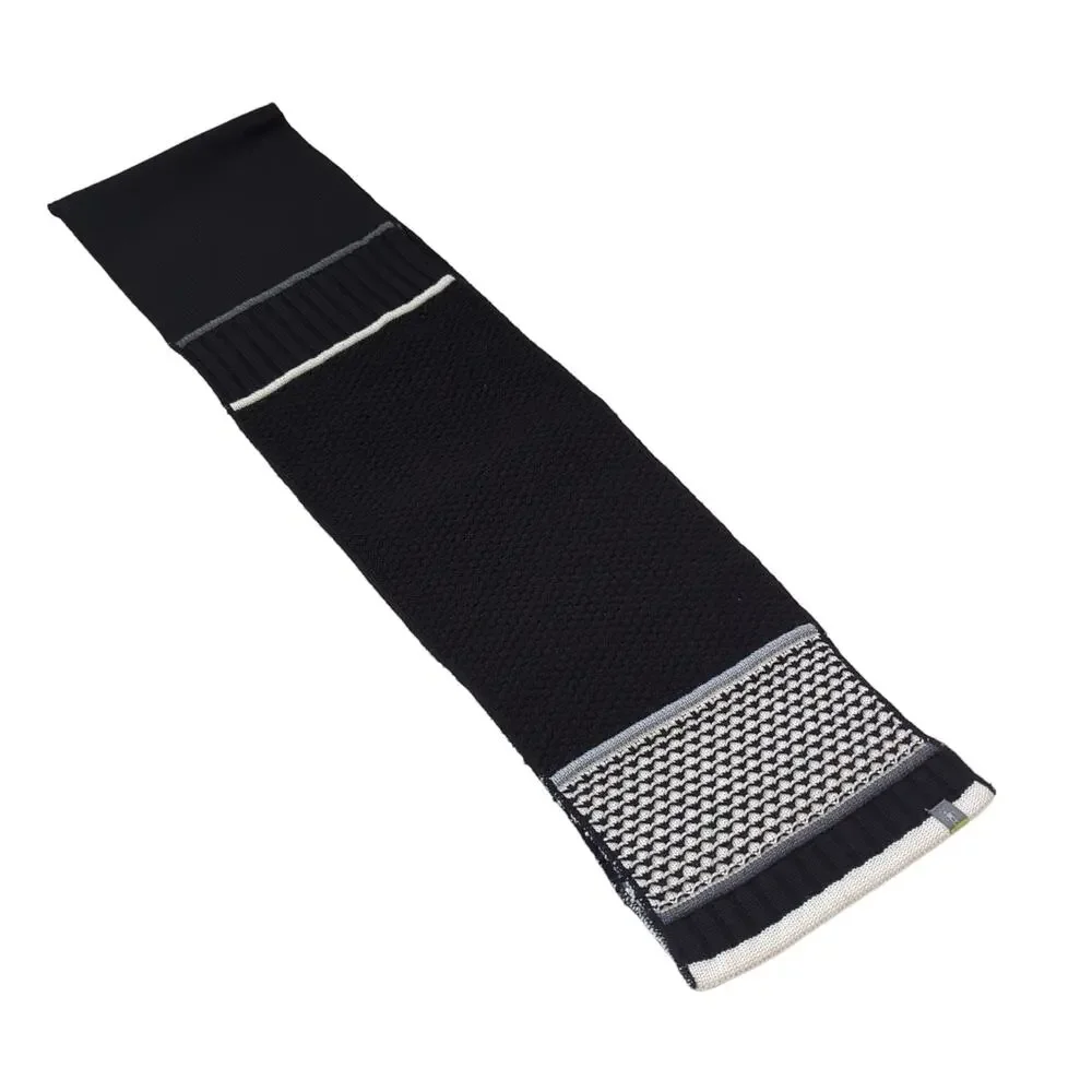SmartWool Wool Unisex Black White Knit Scarf Colorblock Autumn Winter‎